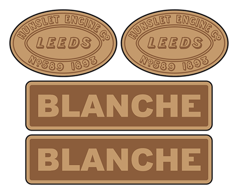 Ffestiniog Railway 'Blanche' loco set plates
