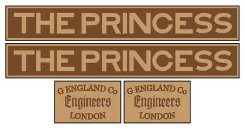 Ffestiniog Railway 'The Princess' loco set plates