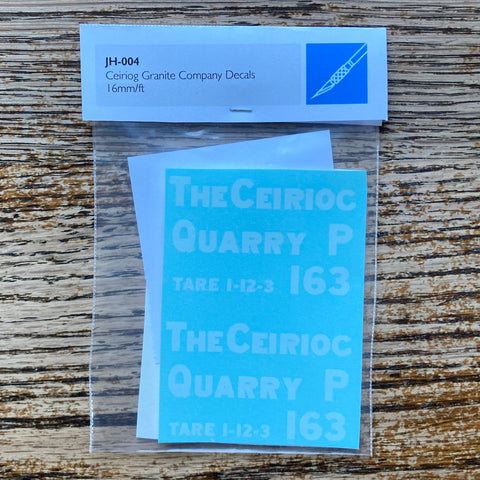 Ceiriog Granite Company Transfers 16mm/ft