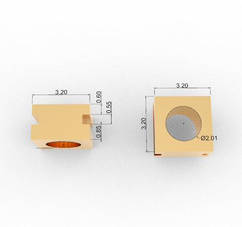 Mosskito Brass Hornblocks 2.01mm ID (Fine Tolerance)