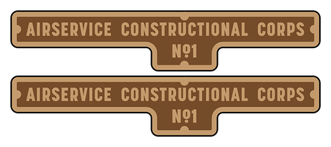 Airservice Constructional Corps Nº 1 loco set plates