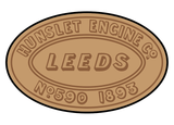 Hunslet works plates (early style)