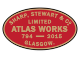 Sharp, Stewart works plates (later style)