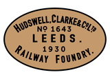 Hudswell, Clarke works plates