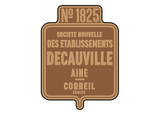 Decauville works plates (shield style)