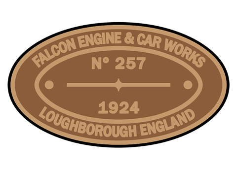 Falcon Engine & Car Works works plates