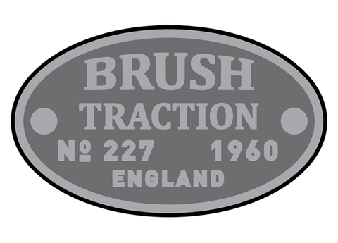 Brush Traction works plates