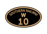Southern Railway (shed prefix) number plates