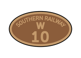 Southern Railway (shed prefix) number plates
