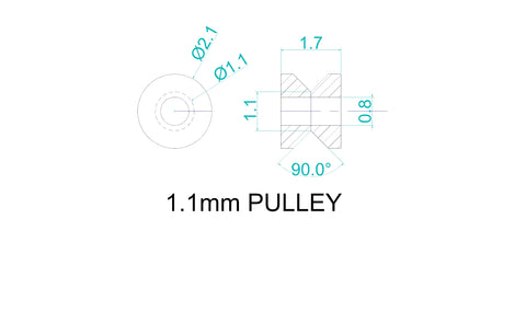 Mosskito Brass Motor Pulleys