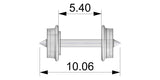 Mosskito 3.75mm dia. 006.5 wheelset (6.5mm gauge)