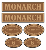 W&L 'Monarch' loco set plates