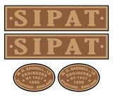 Bagnall 'Sipat' loco set plates