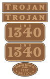 GWR Avonside "Trojan" loco set plates