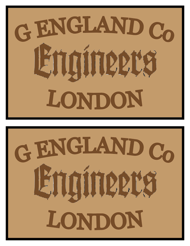 George England works plates