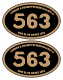 London and South Western Railway number plates