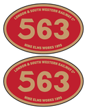 London and South Western Railway number plates