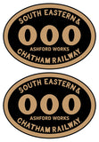 South Eastern & Chatham Railway number plates