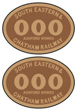 South Eastern & Chatham Railway number plates