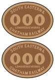 South Eastern & Chatham Railway number plates