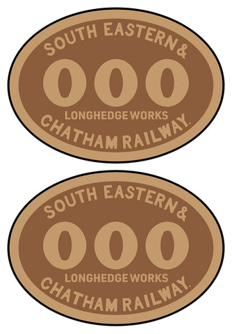 South Eastern & Chatham Railway number plates