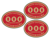 South Eastern & Chatham Railway number plates