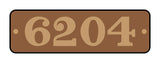 Midland / LMS style smokebox number plate