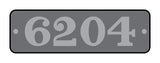 Midland / LMS style smokebox number plate
