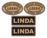 Ffestiniog Railway 'Linda' loco set plates