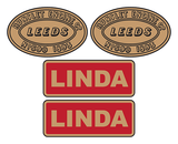 Ffestiniog Railway 'Linda' loco set plates