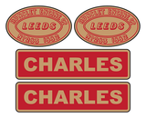 Penrhyn Quarry Railway 'Charles' loco set plates