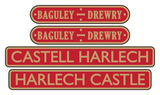 Ffestiniog Railway 'Harlech Castle / Castell Harlech'  loco set plates