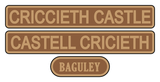 Ffestiniog Railway 'Criccieth Castle / Castell Cricieth'  loco set plates
