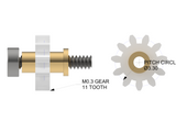 Mosskito NG 2 x 1.45mm Idler Post & Screw with Gears
