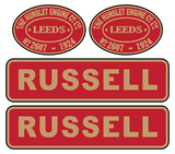 Hunslet 'Russell' (WHR) loco set plates