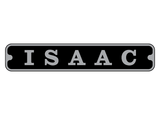 Customised Isaac nameplates
