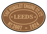 Hunslet works plates (late style)