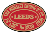 Hunslet works plates (later style)