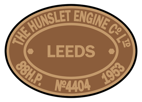 Hunslet works plates (diesel style)