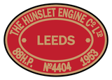 Hunslet works plates (diesel style)