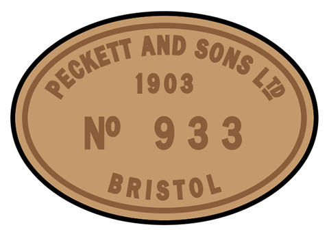 Peckett works plates (early style)