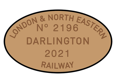 LNER works plates