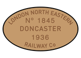 LNER works plates