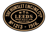 Hunslet works plates (WDLR style)