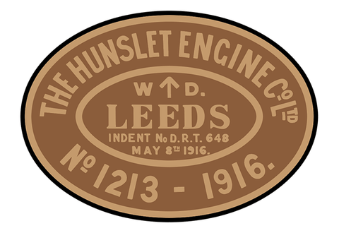 Hunslet works plates (WDLR style)