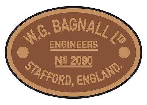 Bagnall works plates (smaller style)