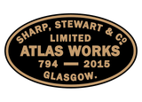 Sharp, Stewart works plates (later style)