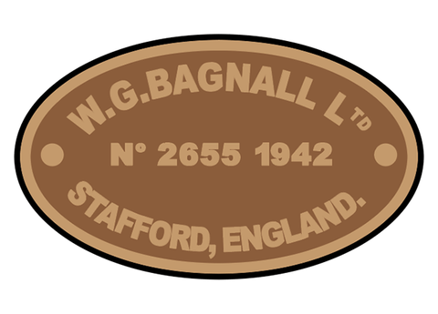 Bagnall works plates (later style)