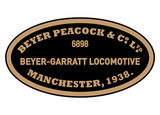 Beyer-Peacock works plates (later Garratt)