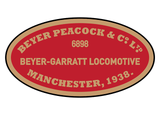 Beyer-Peacock works plates (later Garratt)